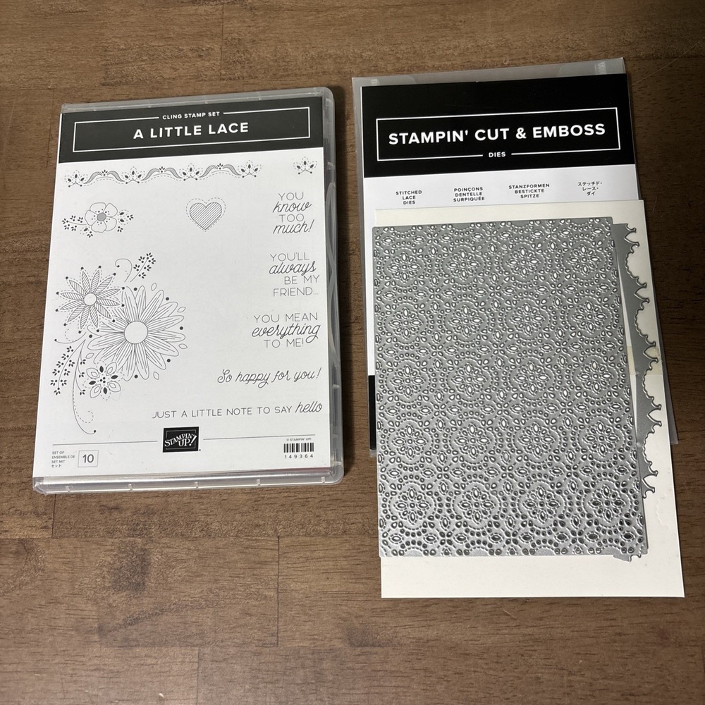 Stampin' Up! A Little Lace Stamps & Stitched Lace Dies *Read*